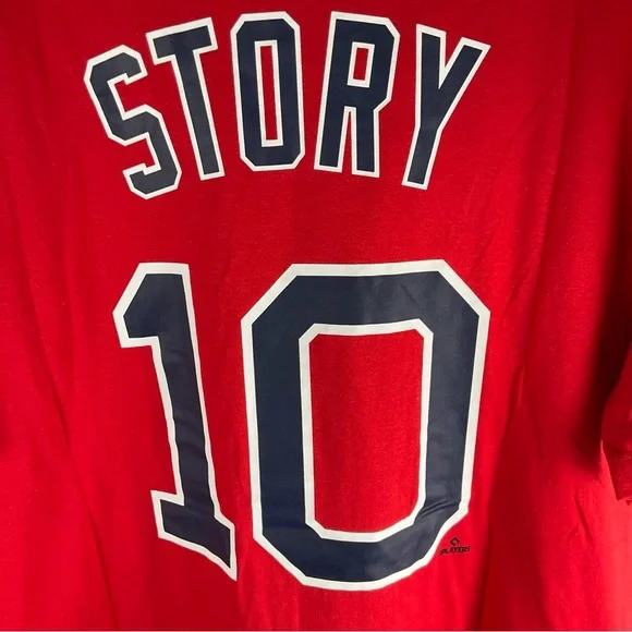 Nike Boston Red Sox’s Men’s Large Red Trevor Story #10 Short Sleeve T-Shirt NWT - Picture 4 of 8